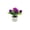 Purple, variant on DtchenguaFaux Flowers With Pot, Pink Rose Artificial Flowers with Pot Mini Potted Plants Centerpiece Decor for Home Bathroom Office Desk Shelves Room Decorations
