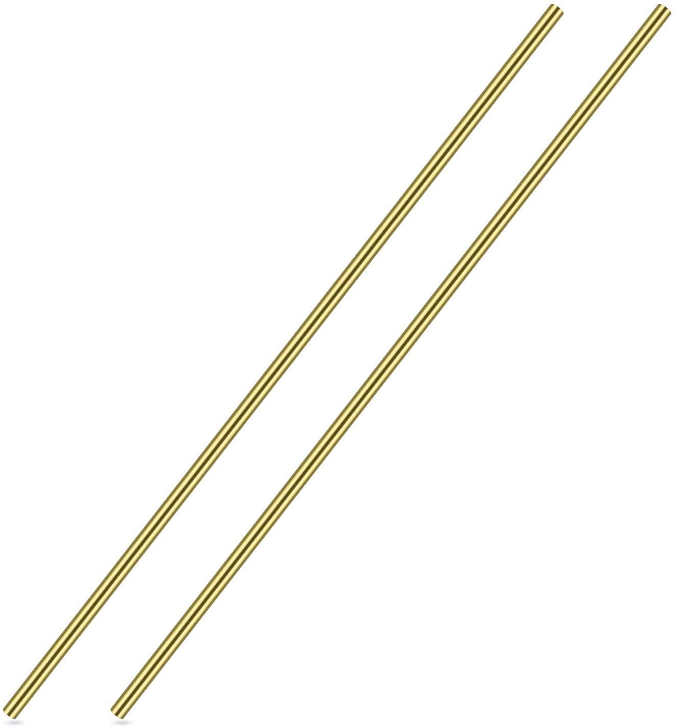 Brass Solid Round Rod Lathe Bar Stock 1 4 Inch In Diameter 14 Length 2 Pcs 