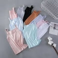 thumbnail image 4 of GYRATEDREAM Girl’s Sleeveless Tank Top – Stretch Undershirts Cami Camisole Tank Tops, Soft Comfortable Scoop Neck Undershirts Camis, UV Protective Fabric, Rated UPF 50+ for 4-15Y, 4 of 6
