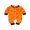 Orange, variant on TheFound Newborn Infant Baby Girl Boy Pumpkin Romper Jumpsuit Button Down Bodysuit Halloween Clothes