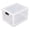 Transparent White, variant on Rupoun Lock Box Clear Food Storage Container Medicine Case with 3 Digit Combination Lock for Home Black White Everyday Storage Essential 12.2 in / 31 cm