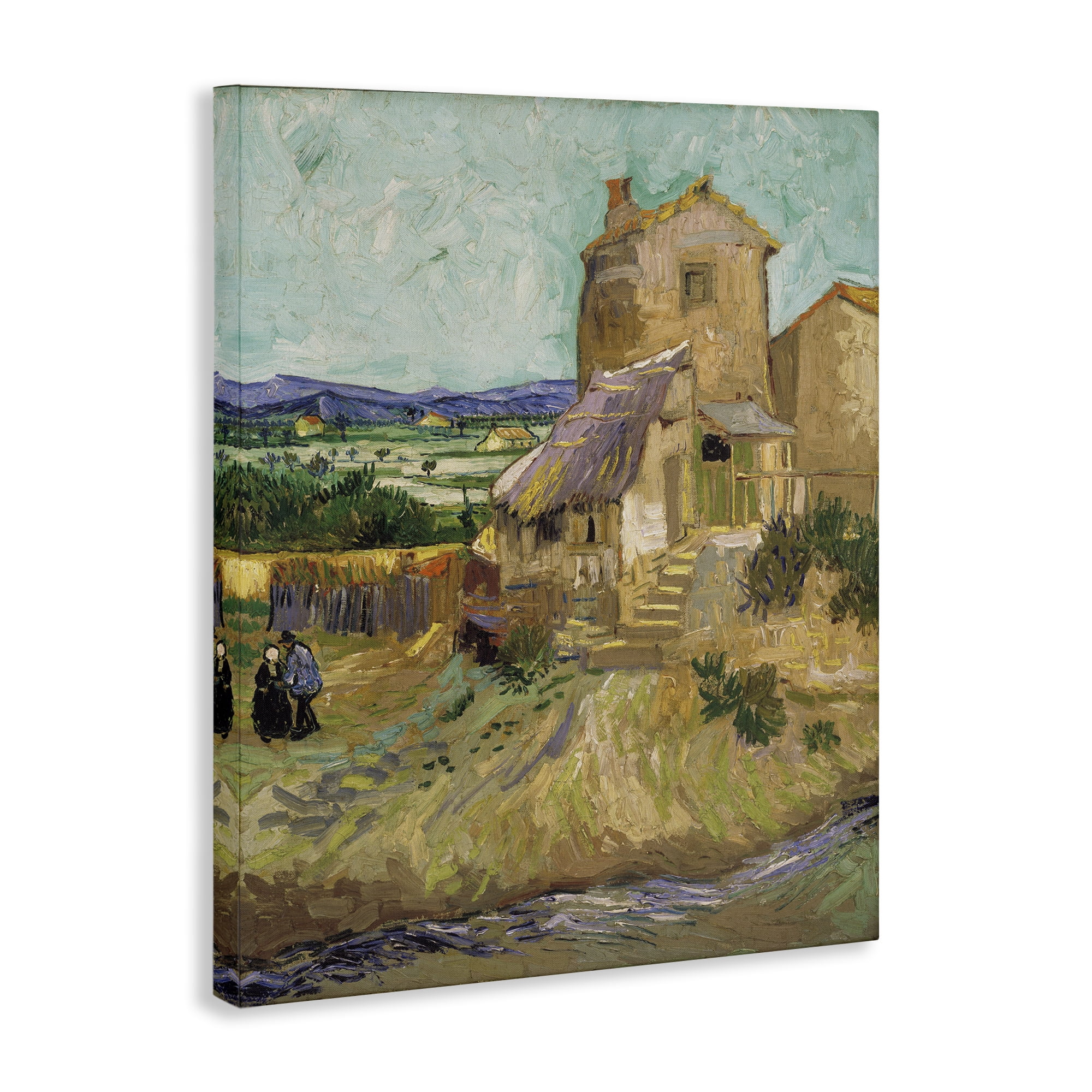 Stupell Industries Van Gogh Old Mill Landscape Landscape & Nature Painting Wrapped Canvas Art Print Wall Art, 16 x 20