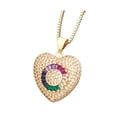 thumbnail image 5 of Heart Studded Necklace, 5 of 5