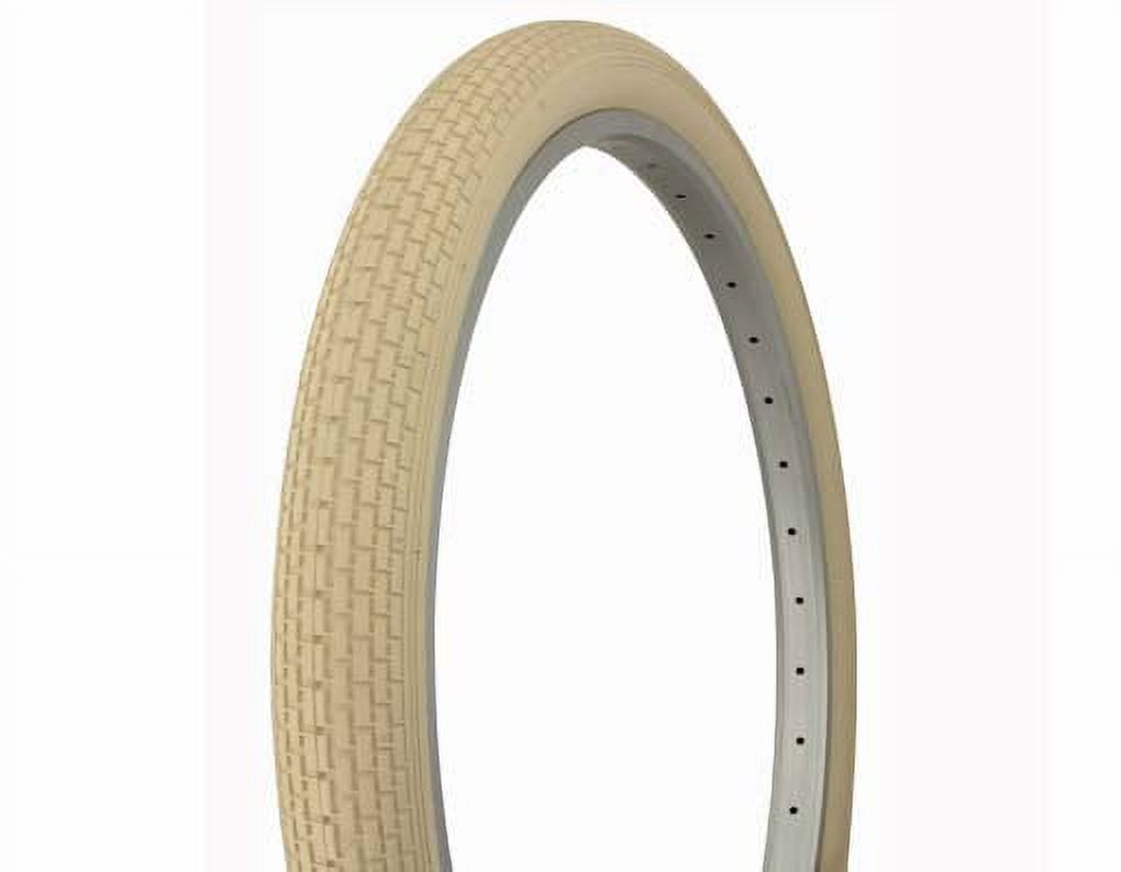 ALTA 24 X 1.75 BMX Tires (2) With Tubes – White/Gum Sidewall Comp III Style – Durable Rubber