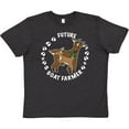 thumbnail image 3 of Inktastic Future Goat Farmer with Cute Goats and Hoof Prints Youth T-Shirt, 3 of 5