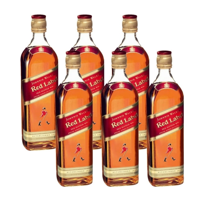 Pack de 6 Whisky Johnnie Walker Blend Red Label 700 ml Johnnie Walker Blend Red Label