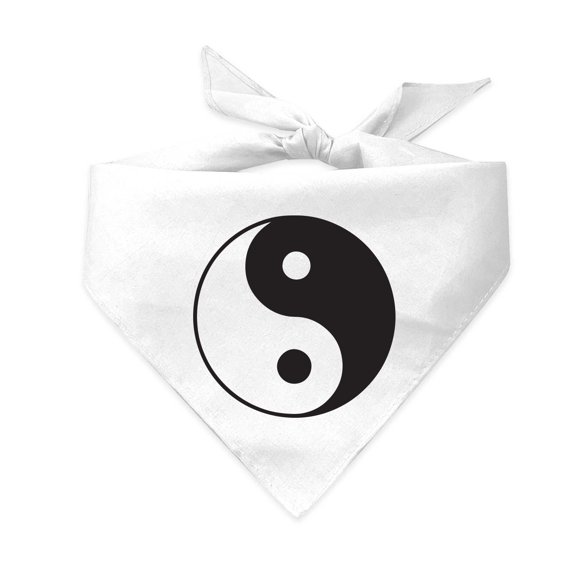 Yin Yang Triangle Dog Bandana