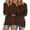 Z2-Brown, variant on Duoif Fall Sweaters, Women's Fashionable Fuzzy Jumper - Long Sleeve Loose Sweater Sweaters for Women Brown L