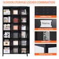 thumbnail image 5 of GangMei 18 Doors Metal Storage Locker Cabinet, Industrial Storage Lockers for Employees, Large Steel Storage Locker for School Office Gym Bedroom,Assembly Required, 5 of 7
