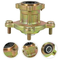 Hytrove Front Wheel Hub 1Pack Golden Iron Rim for Go Kart and ATV Easy Installation on Various Terrains