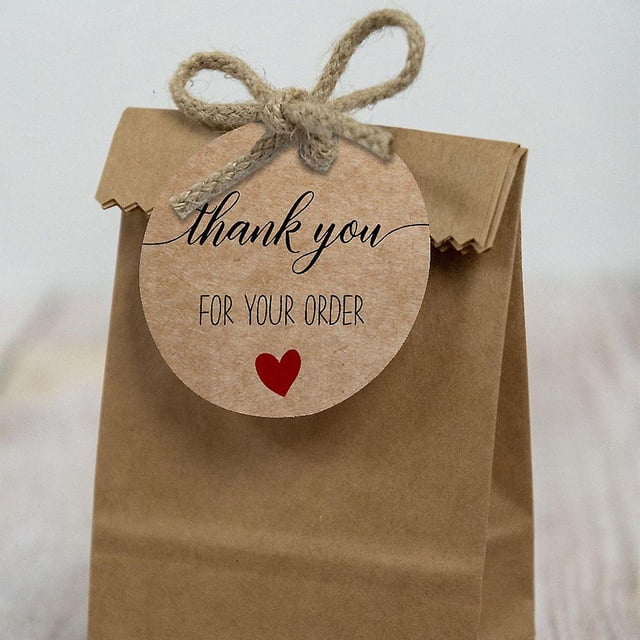 50 Uds. Etiquetas de agradecimiento para galletas, etiquetas colgantes para caja de dulces, etiquetas hechas a mano para boda LingWen 9024735497134