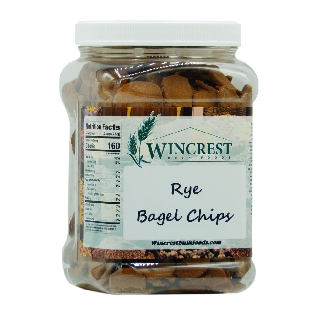 Rye Bagel Chips 1.25 Lb Tub