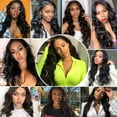 thumbnail image 4 of 5x5 Lace Closure Wig 13x4 Frontal Brazilian Human Hair, 4 of 8