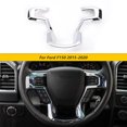 thumbnail image 1 of CheroCar Steering Wheel Cover Trim for Ford F150 2015-2020, Bright Silver, 1 of 7
