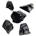 thumbnail image 4 of Adornos de obsidiana natural, piedras de obsidiana pequeñas, decoraciones de piedras de obsidiana irregulares, 5 uds., 4 of 7