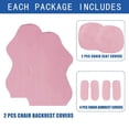 thumbnail image 3 of Funda para silla de juego SARAFLORA, paquete de 2, rosa, elástica, 3 of 9