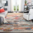 thumbnail image 3 of SAFAVIEH Madison Orlando Abstract Distressed Area Rug, Ivory/Multi, 10' x 14', 3 of 8