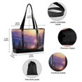 thumbnail image 2 of FORMRS Canvas Laptop Tote Bag for Women with 15.6" Computer Compartments Shoulder Handbag, Beautiful Mountain, 2 of 7