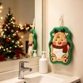 thumbnail image 2 of Christmas Hand Towels with Hanging Loop Soft Santa Dishtowels Xmas Hanging Washcloths Christmas Holiday Bathroom Kitchen Dish Towels Set for Drying Cleaning Cookin, 2 of 8