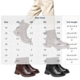 thumbnail image 3 of OKBOP Women's Combat Boots Round Toe Zip-Up Slip-Resistant Chunky Heel Brown Stylish Women's Boots Sizes 38, 3 of 5