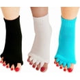 thumbnail image 4 of KALAKALA Yoga Sports GYM Five Toe Separator Socks Alignment Pain Health Massage Socks, Prevent Foot Cramps, One Pair, 4 of 6