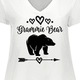 thumbnail image 4 of Inktastic Grammie Bear Grandma Women's Plus Size V-Neck T-Shirt, 4 of 5