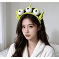 thumbnail image 4 of Three-eyed Alien Monster Headband Headband Plush Cute Headband Headwear(1 Pcs), 4 of 6