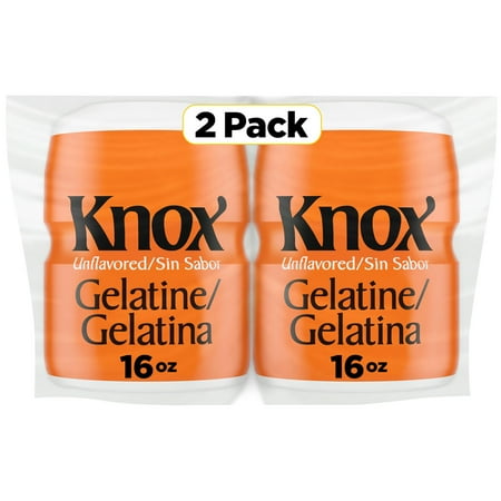 Knox Unflavored Gelatin Duel Pack (2 ct Pack, 16 oz Canisters)