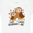 thumbnail image 4 of Inktastic My Grandma Loves Me- Cute Owl Family Boys or Girls Baby Bodysuit, 4 of 5