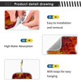 thumbnail image 4 of Coolnut Fall Leaves Retro Kitchen Sink Splash Guard 2 Packs Faucet Absorbent Mats Maple Leaf Autumn Faucet Handle Drip Catcher Quickly Drying Mat for Kitchen Counter Bathroom, 14.9"x5.5", 4 of 7