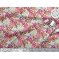 thumbnail image 3 of Soimoi Cotton Duck Fabric Leaves & Floral Artistic Printed Craft Fabric by The Yard 56 Inch Wide, 3 of 3