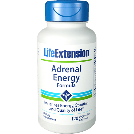 Life Extension Adrenal Energy Formula Vegetarian Capsules, 120