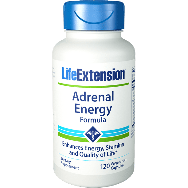 Life Extension Adrenal Energy Formula Vegetarian Capsules 120 Ct Walmart Com Walmart Com