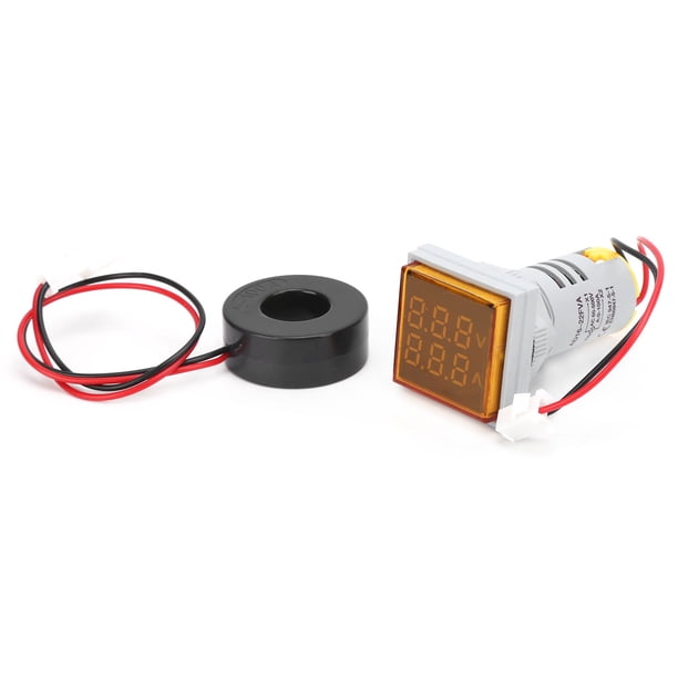 Medidor de Corriente de Voltaje Medidor de Voltaje de Corriente Voltímetro AC60-500V 0-100A Volt Amp Meter Panel Indicador Voltímetro Amperímetro con Pantalla Digital ANGGREK Otros
