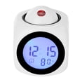 thumbnail image 1 of Reloj Despertador Electrónico LED Proyección Creativo FLhrweasw Blanco, 1 of 9