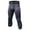 Black Gray, variant on Men 3/4 Leggings Fitness Compression Sports Tights Base Layer Yoga Pants