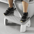 thumbnail image 2 of Non-Slip, Portable Squat Toilet with Removable Seat grey, 2 of 7