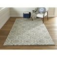 thumbnail image 6 of 2' X 3' Blue Gray And Ivory Wool Geometric Tufted Handmade Stain Resistant Area Rug, 6 of 10