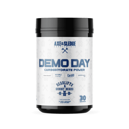 Axe & Sledge Demo Day Intra-Workout Carbohydrate Powder | 25g Carbs | Carbohydrate Supplement Powder | Enhances Performance, Pumps, & Recovery | 30 Servings, DLGB