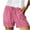 Pink-1, variant on Shorts for Women 2026 Summer Elastic High Waist Drawstring Relaxed Fit Casual Shorts with Pockets