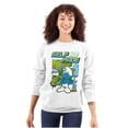 thumbnail image 3 of The Smurfs Cool Kanji Self Made Unisex Plus Size Sweatshirt Brisco Brands 5X, 3 of 5