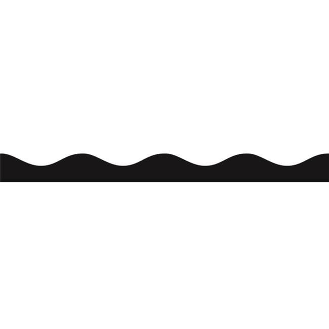 Ashley, ASH10188, Scribble Design Magnetic Border, 12 Piece, Black