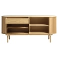 thumbnail image 5 of Unique Furniture Rounded Sliding Door Sideboard 63"W in Natural Oak, 5 of 11