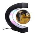 thumbnail image 1 of Nior Globo terráqueo flotante con LED colorido en forma de C, banda magnética antigravedad, mapa mundial giratorio para niños, regalo para el hogar, decoración de la oficina JM, 1 of 4