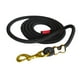 thumbnail image 5 of Cuerda de caballo trenzada para perro, oveja, mascota, cuerda de obediencia, rienda larga, correa de caballo, línea de estocada, broche de latón 3 metros negro, 5 of 9