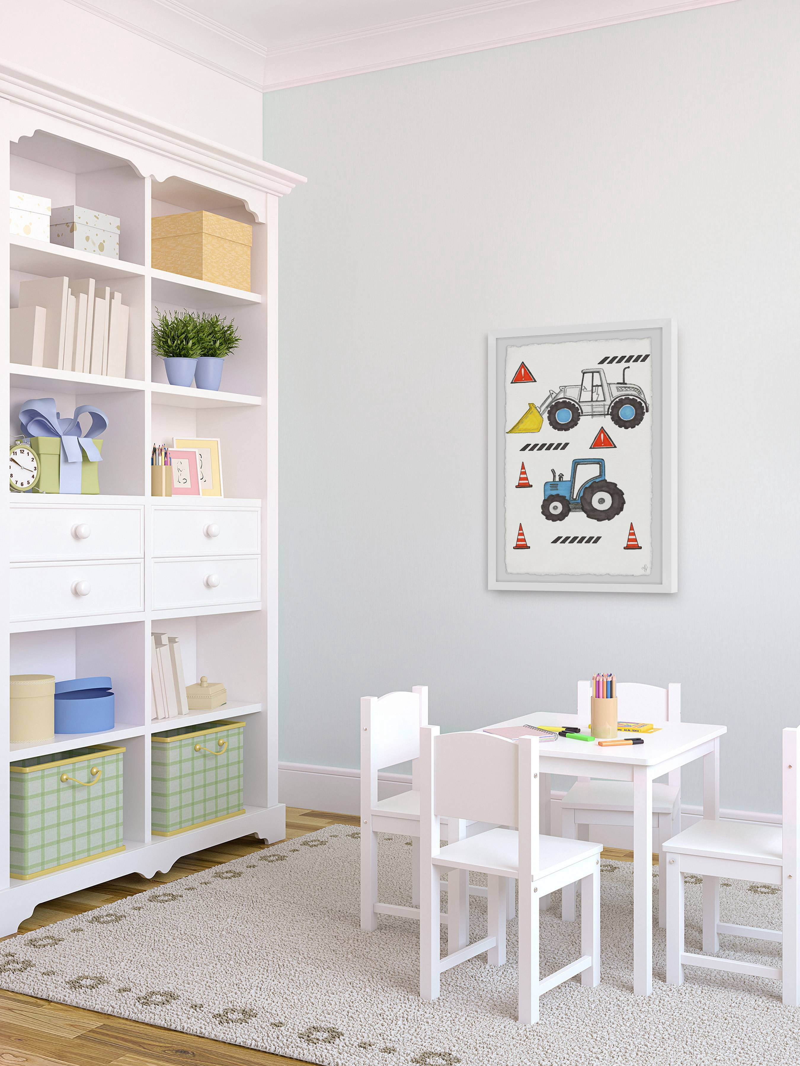 Marmont Hill Little Monster Trucks Framed Wall Art