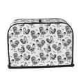 thumbnail image 2 of Honeii Retro Rooster Print 2 slice Toaster Cover, Two Slice Toaster Dust-proof Cover For Kitchen Small Appliance and Fingerprint Protection, 2 of 7