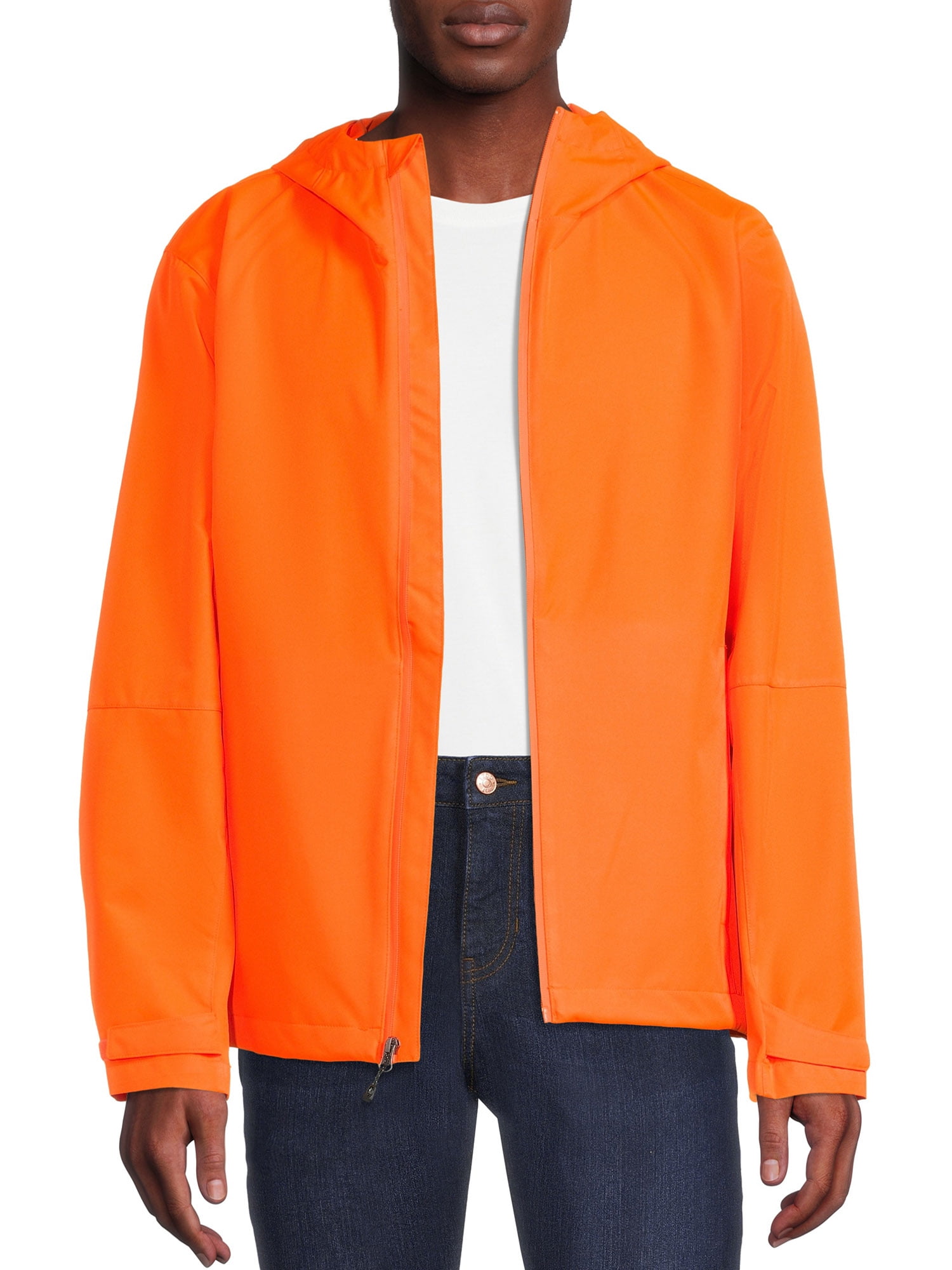 Swiss Tech Men's Water Repellent Rain Jacket with Hood