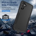 thumbnail image 3 of Entronix Protective Case Compatible with Galaxy S25 FE, Hard Shell Soft Inner Layer Anti-Slip Cover, Black, 3 of 7