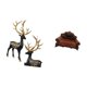 thumbnail image 5 of Escultura De Reno, Alce, Estatua De Resina, Figura De Ciervo, Figura De Animal Para Gabinete, Mesa, Boda, Inauguración De La Casa, Sofá En Miniatura, Sillón Individual, Modelo DIY,, 5 of 8